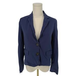 Splendid Navy Blue Casual Jersey Blazer Jacket Unstructured Casual Women's Sz S